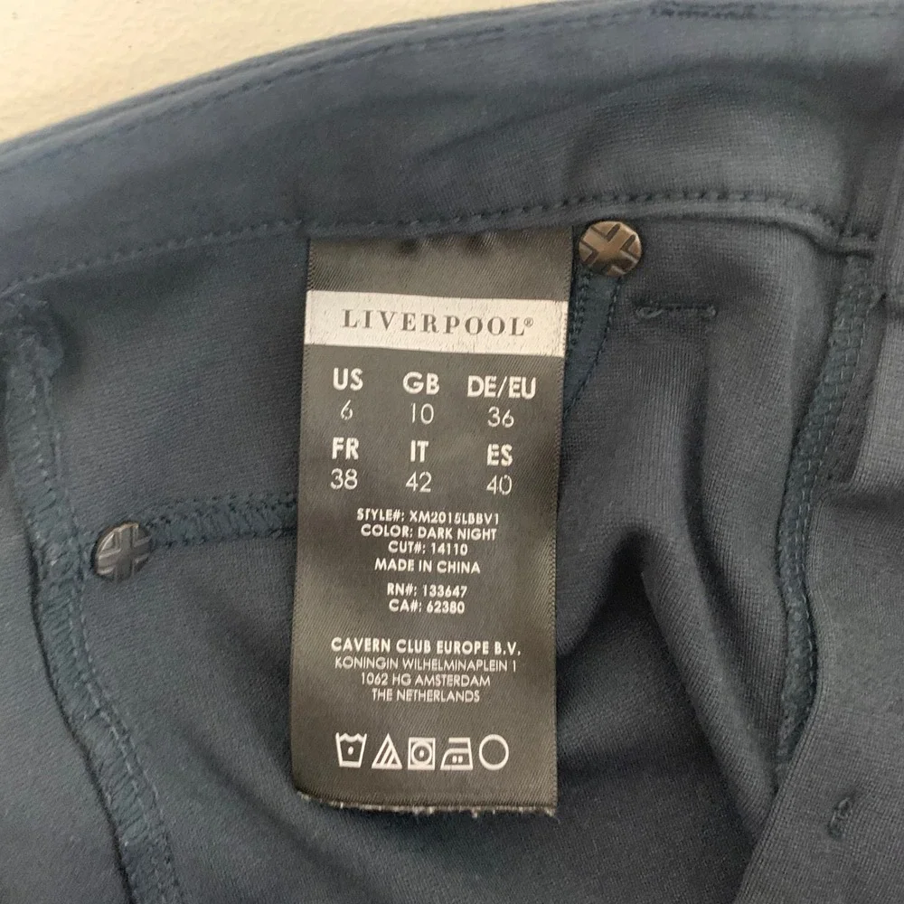Liverpool Skinny Pants Womens 6/28 Dark Night Teal Blue Stretch XM2015LBBV1 - Picture 5 of 15